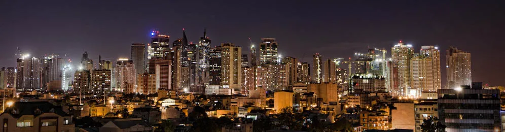 The Manila skyline at night